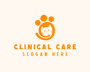 Cat Paw Veterinary logo design