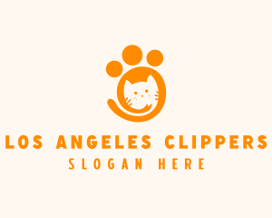 Animal Shelter - Cat Paw Veterinary logo design