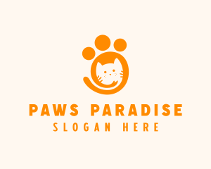 Cat Paw Veterinary logo design