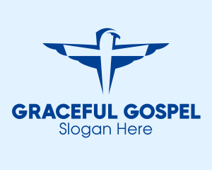 Gospel - Religious Bird Cross logo design