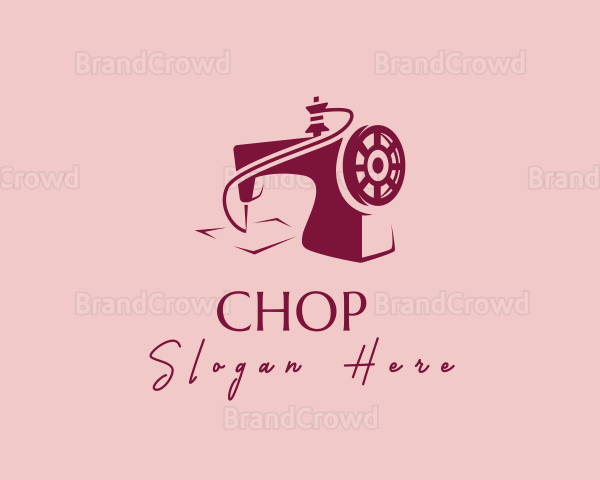 Pink Sewing Machine Logo