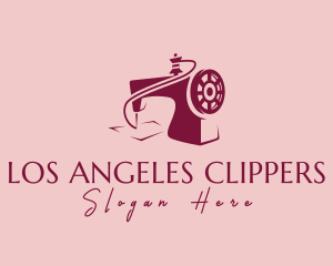 Pink Sewing Machine Logo