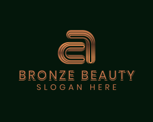 Bronze - Startup Modern Company Letter A logo design