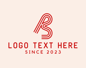 Company - Letter B Race Track logo design