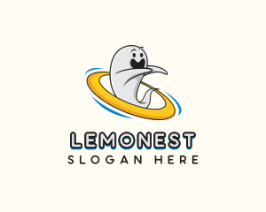 Horror - Happy Ghost Mascot logo design
