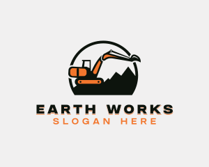 Excavation - Excavation Industrial Construction logo design