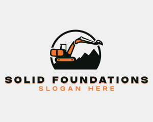 Heavy Equipment - Excavation Industrial Construction logo design