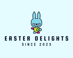 Funky Dancing Bunny logo design