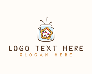 Dessert - Star Cookie Jar logo design