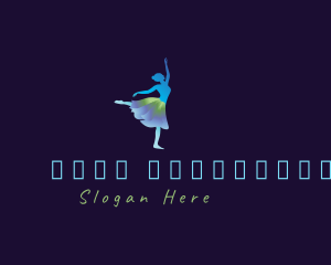 Woman Ballerina Dancer Logo