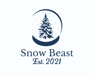 Winter Snow Globe  logo design