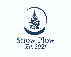 Winter Snow Globe  logo design