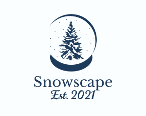 Snow - Winter Snow Globe logo design