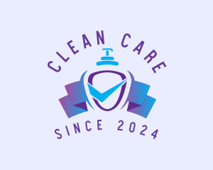 Liquid Soap Hygiene Check logo design