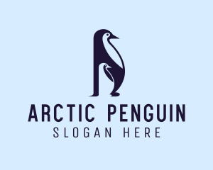 Penguin Baby Chick logo design