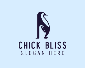 Chick - Penguin Baby Chick logo design