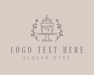 Confectionery - Floral Ornament Cake logo design