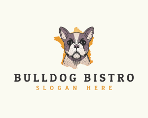 France French Bulldog logo design