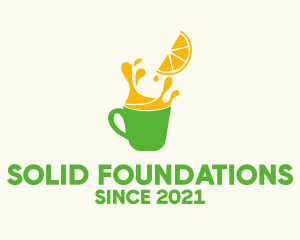 Fruit Juice - Orange Juice Stall logo design