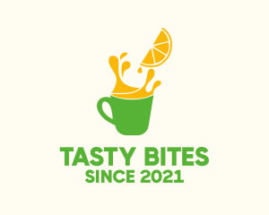 Cup - Orange Juice Stall logo design