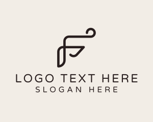 Letter F - Stylist Fashion Boutique logo design