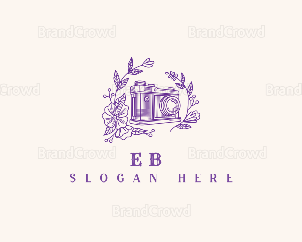 Retro Wedding Camera Logo