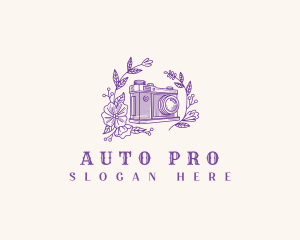 Retro Wedding Camera Logo