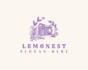 Retro Wedding Camera Logo