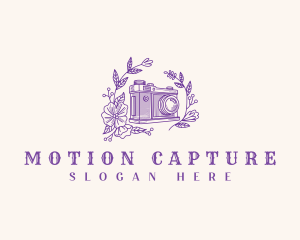 Footage - Retro Wedding Camera logo design