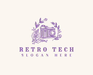 Retro Wedding Camera logo design