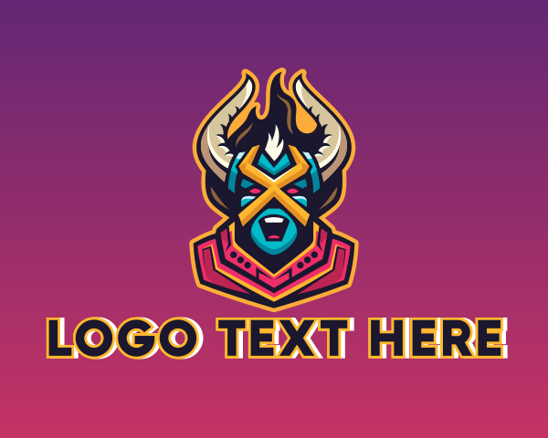 Warrior - Villain Knight Gaming logo design