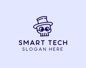 Smart - Smart Skull Doodle logo design