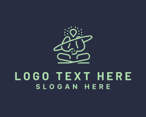 Yogi - Meditate Yoga Therapy logo design