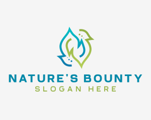 Sustainable Natural Leaf logo design