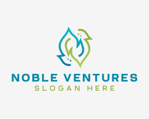 Sustainable Natural Leaf logo design