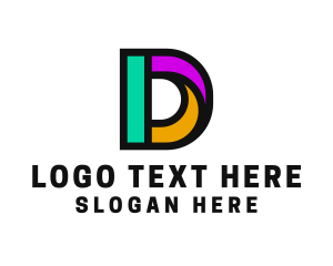 Multicolor - Advertising Agency Letter D logo design