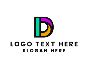 Advertising Agency Letter D logo design