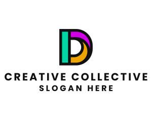 Advertising Agency Letter D logo design