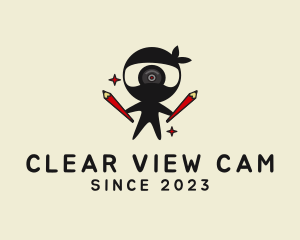 Webcam - Ninja Learning Camera logo design