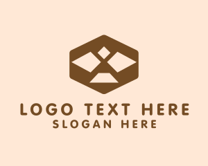 Polygon - Geometric Bird Eagle logo design