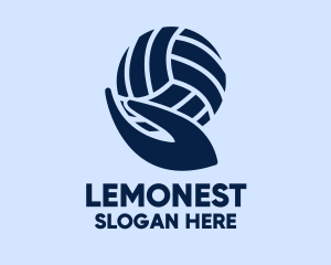 League - Volleyball Player Hand logo design