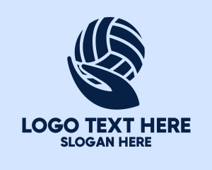 Volleyball Player Hand  Logo