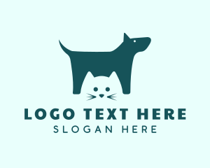 Vet - Cat Dog Veterinary logo design