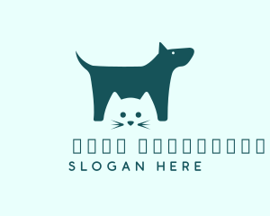 Cat Dog Veterinary Logo