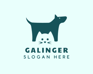 Cat Dog Veterinary Logo