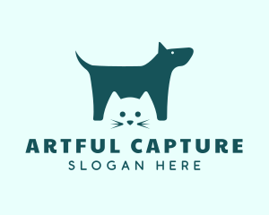 Pet Groom - Cat Dog Veterinary logo design