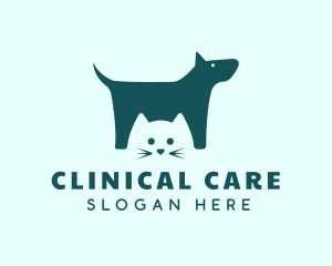 Cat Dog Veterinary logo design