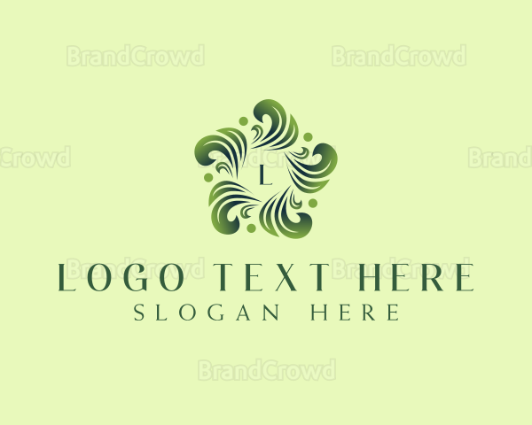 Healthy Organic Leaf Logo