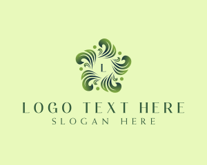 Healthy Organic Leaf  Logo