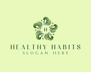 Healthy Organic Leaf  logo design